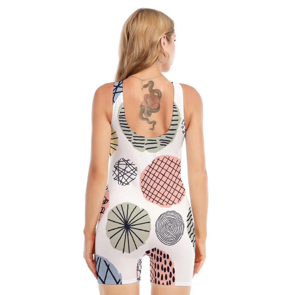 All-Over Print Women's Sleeveless One-piece Swimsuit