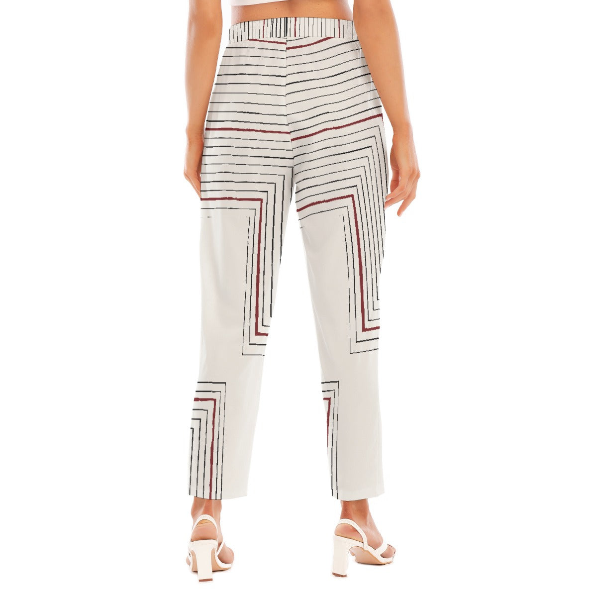 All-Over Print Women's Loose Straight-leg Pants