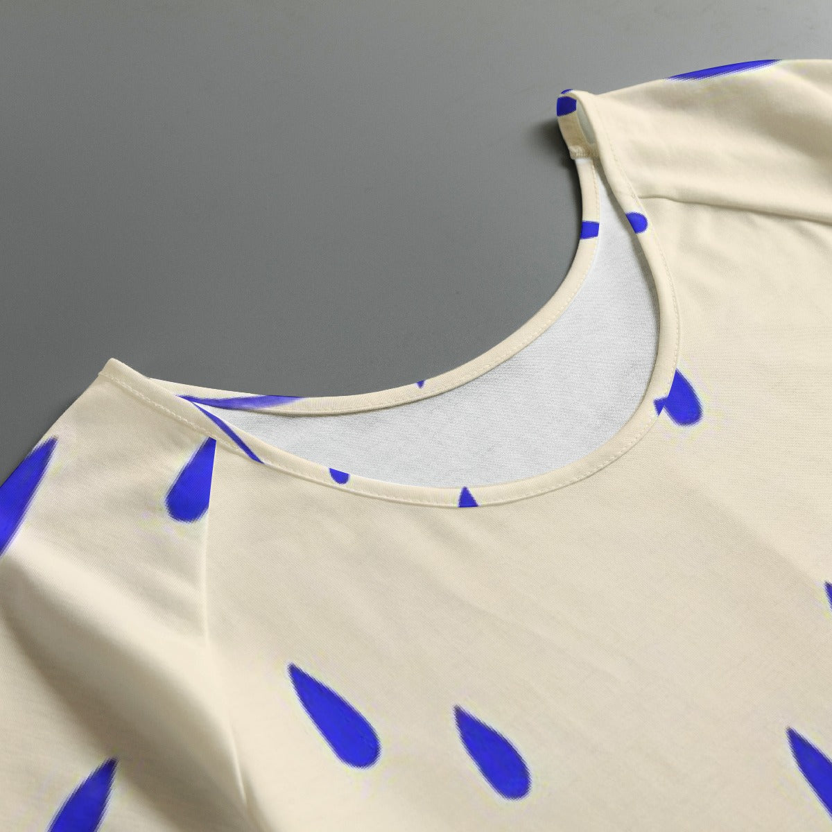 All-Over Print Women's Round Neck T-shirt With Raglan Sleeve