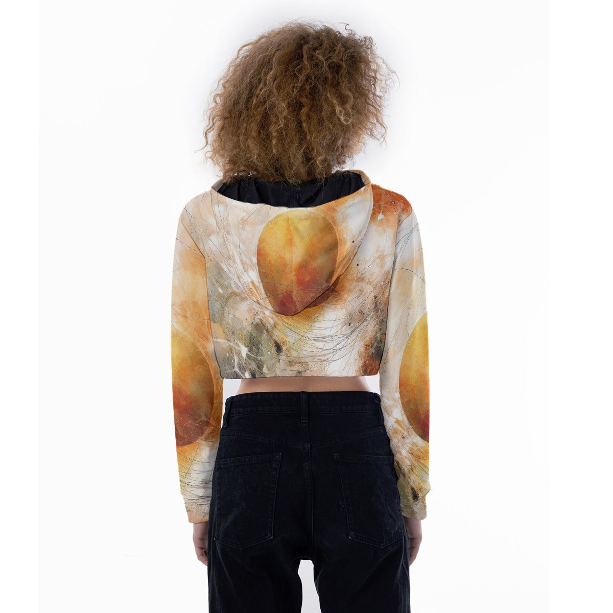 All-Over Print Women's Crop Top Hoodie