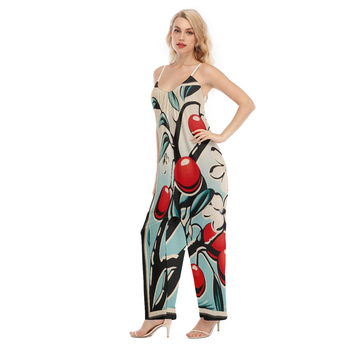 All-Over Print Women's Loose Cami Jumpsuit