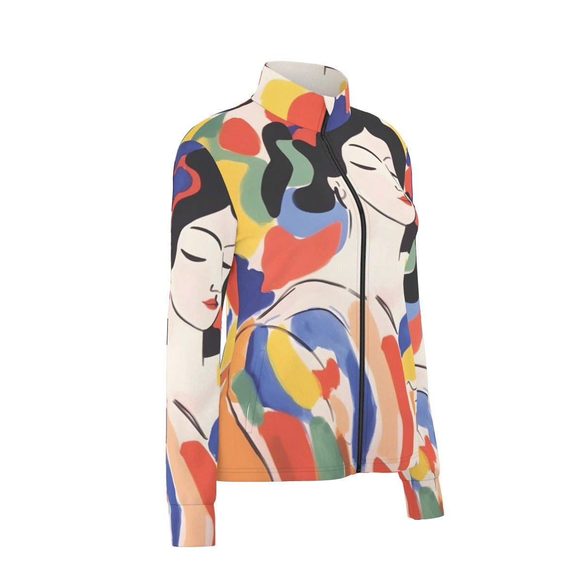 All-Over Print Women's Long Sleeve Thumbhole Jacket