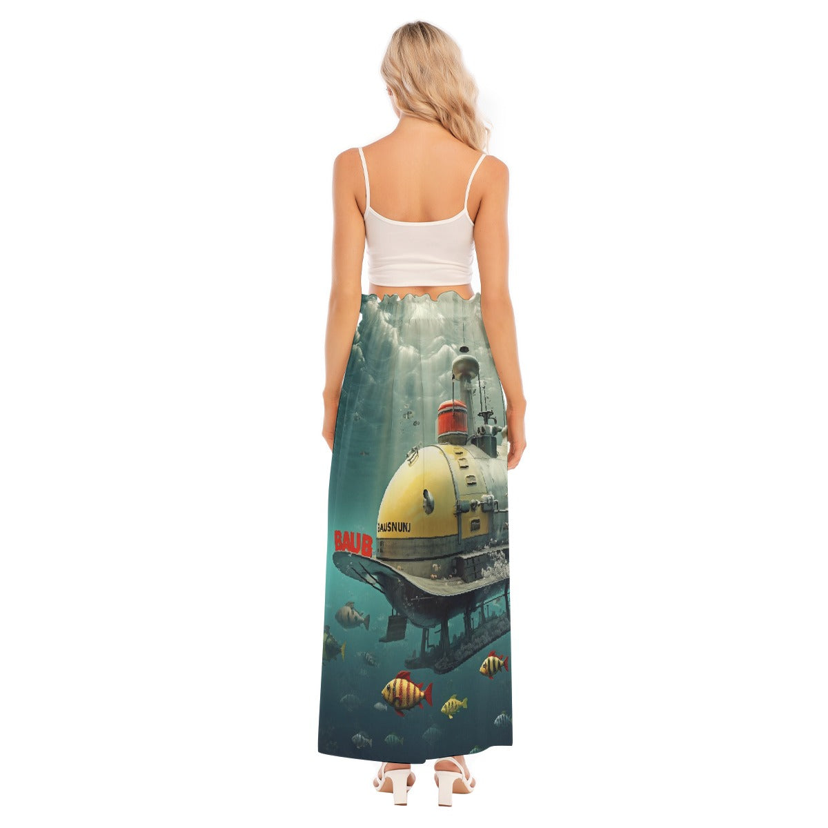 All-Over Print Women's Side Split Skirt