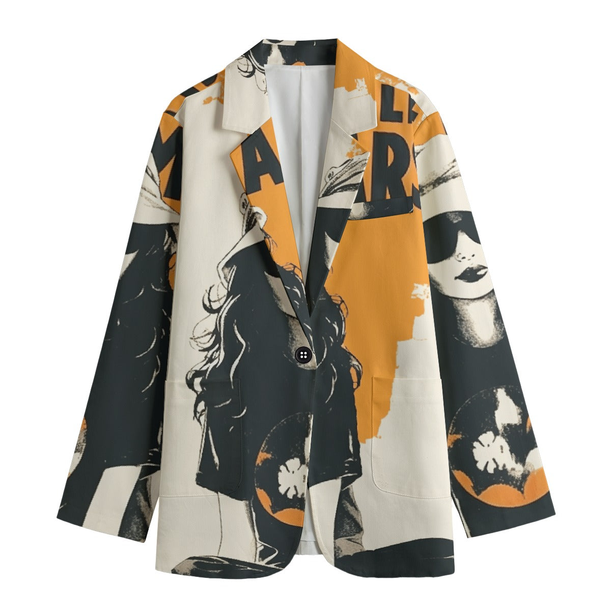All-Over Print Women's Leisure Blazer