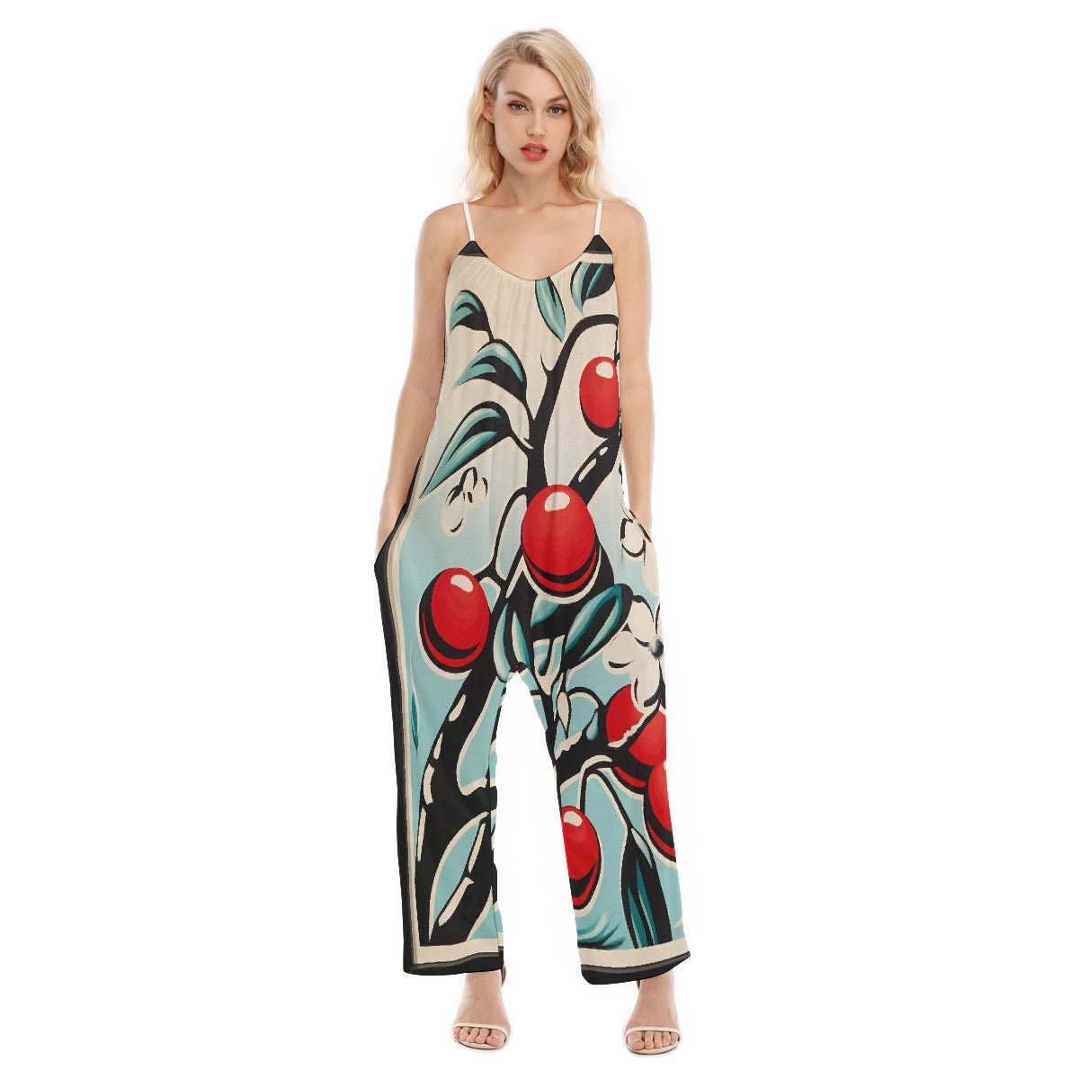 All-Over Print Women's Loose Cami Jumpsuit