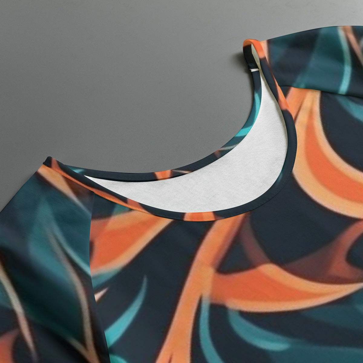 All-Over Print Women's Round Neck T-shirt With Raglan Sleeve
