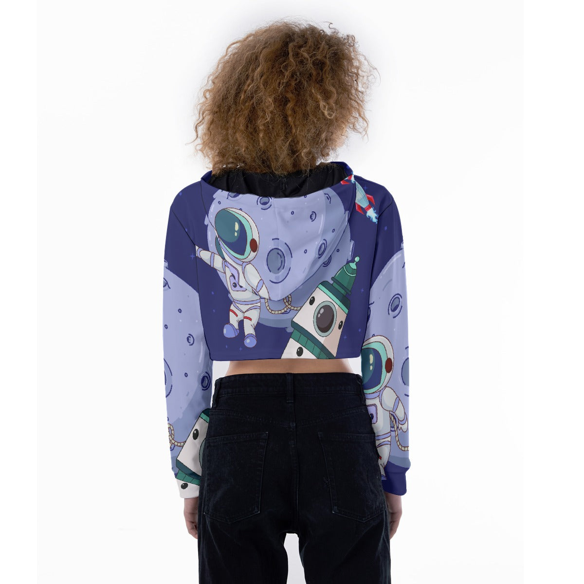 All-Over Print Women's Crop Top Hoodie