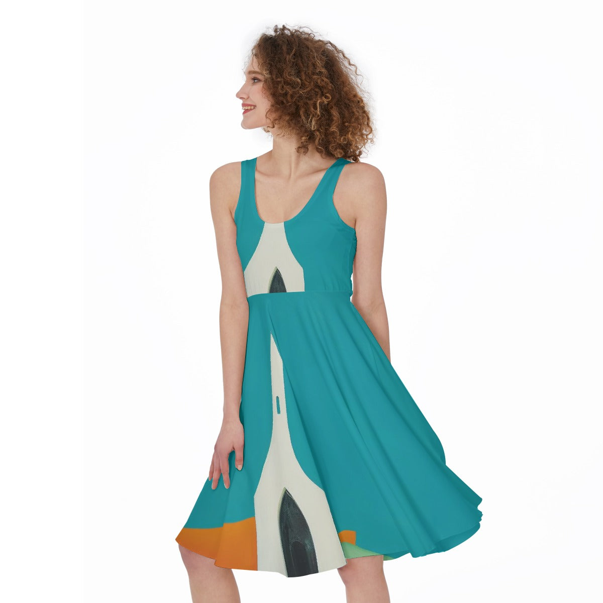 All-Over Print Women's Sleeveless Dress