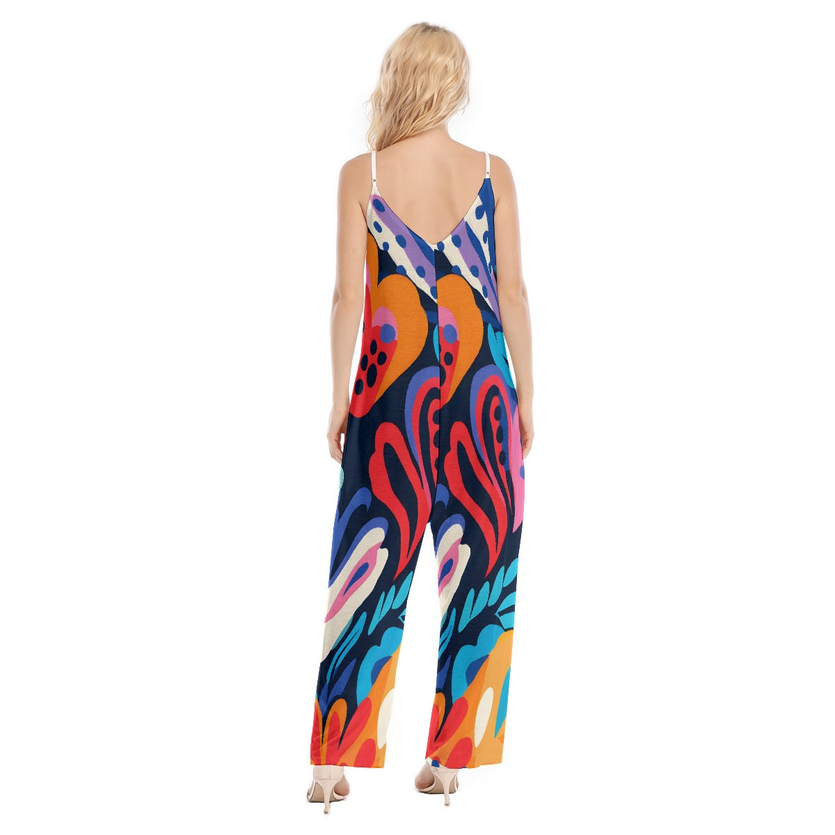 All-Over Print Women's Loose Cami Jumpsuit