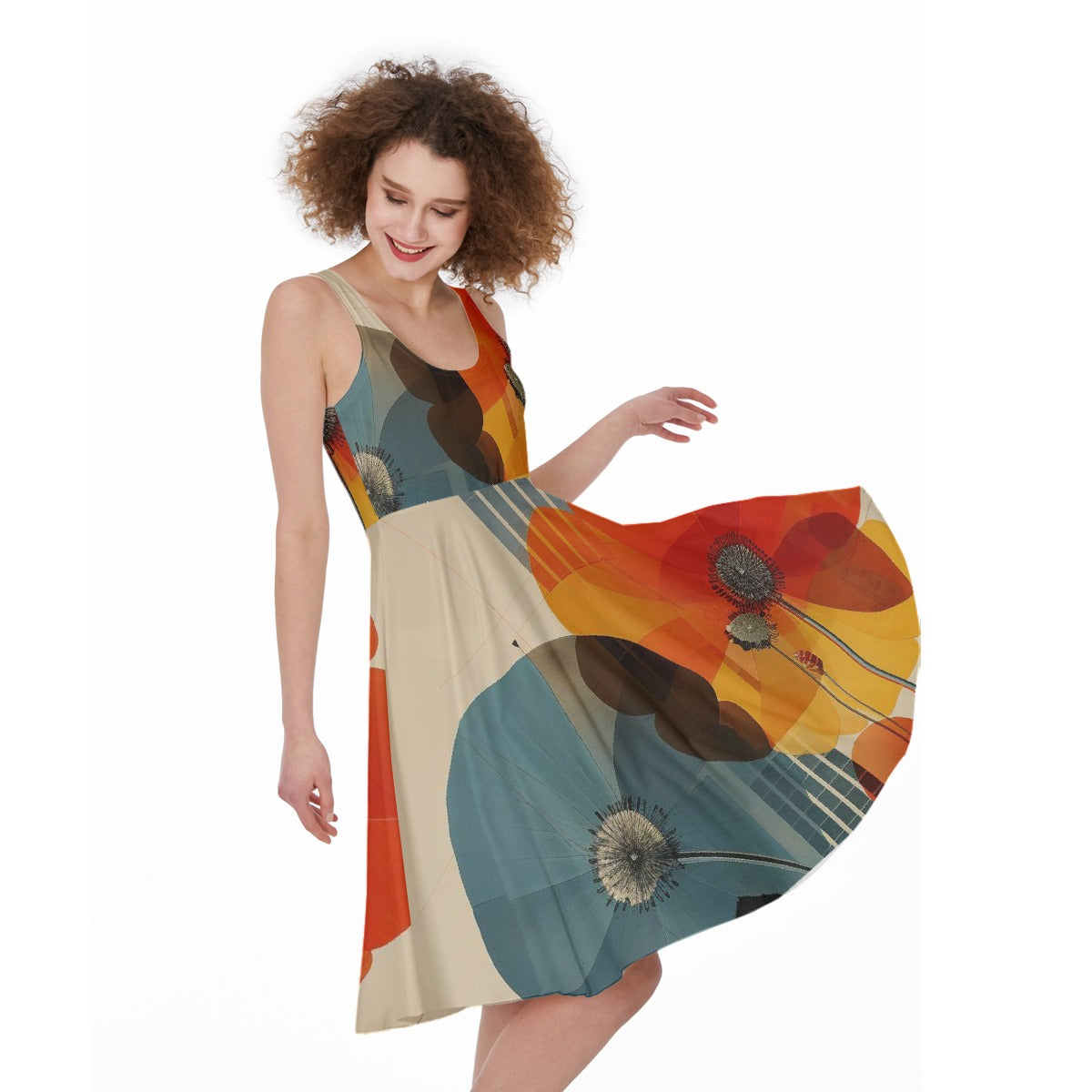 All-Over Print Women's Sleeveless Dress
