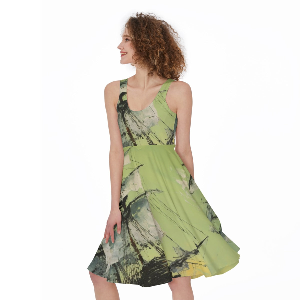 All-Over Print Women's Sleeveless Dress