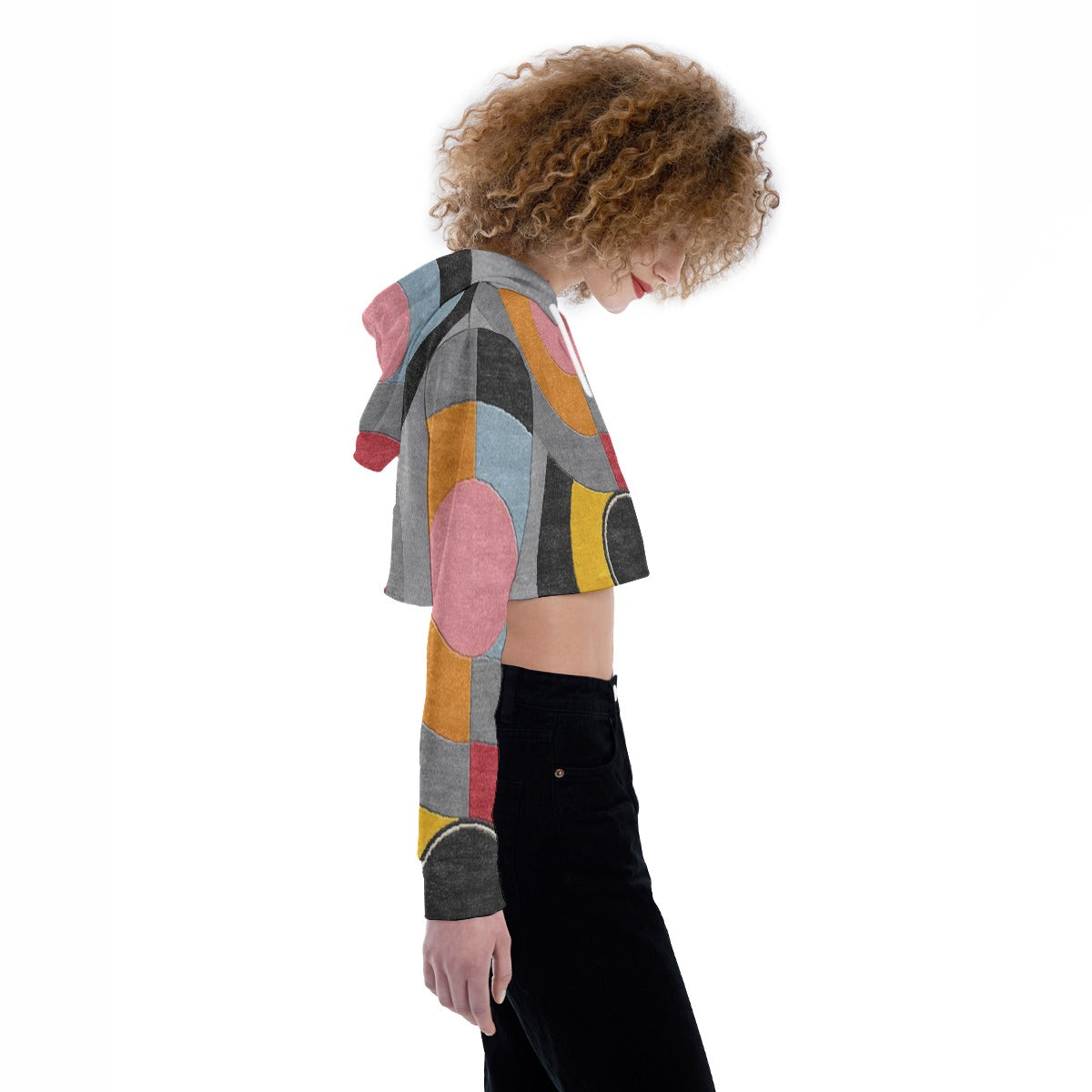 All-Over Print Women's Crop Top Hoodie