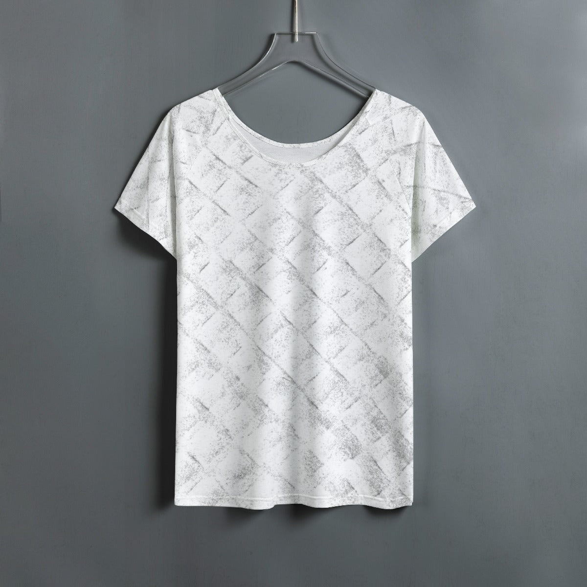 All-Over Print Women's Round Neck T-shirt With Raglan Sleeve