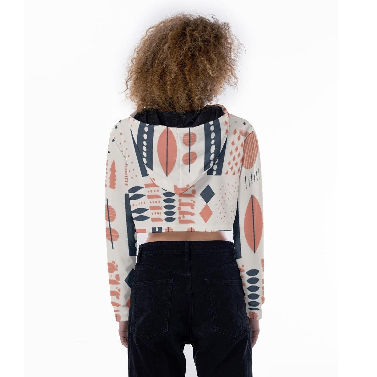 All-Over Print Women's Crop Top Hoodie
