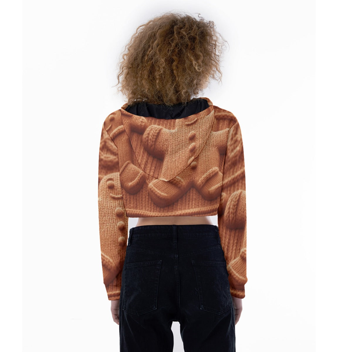 All-Over Print Women's Crop Top Hoodie