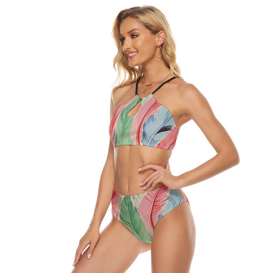 All-Over Print Women's Cami Keyhole One-piece Swimsuit