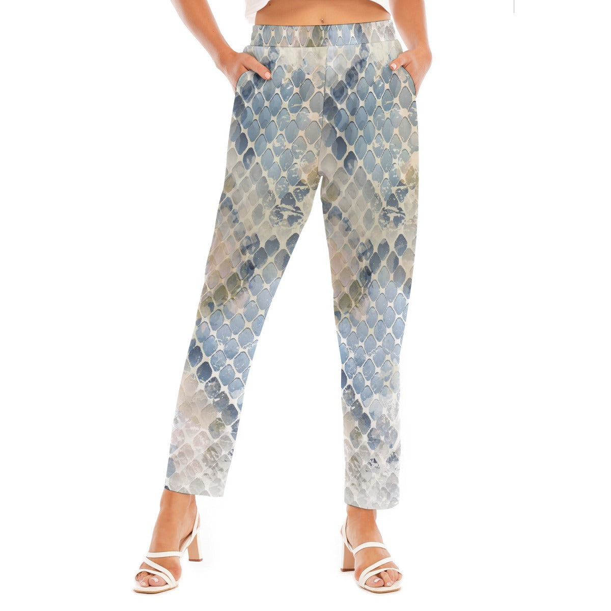 All-Over Print Women's Loose Straight-leg Pants