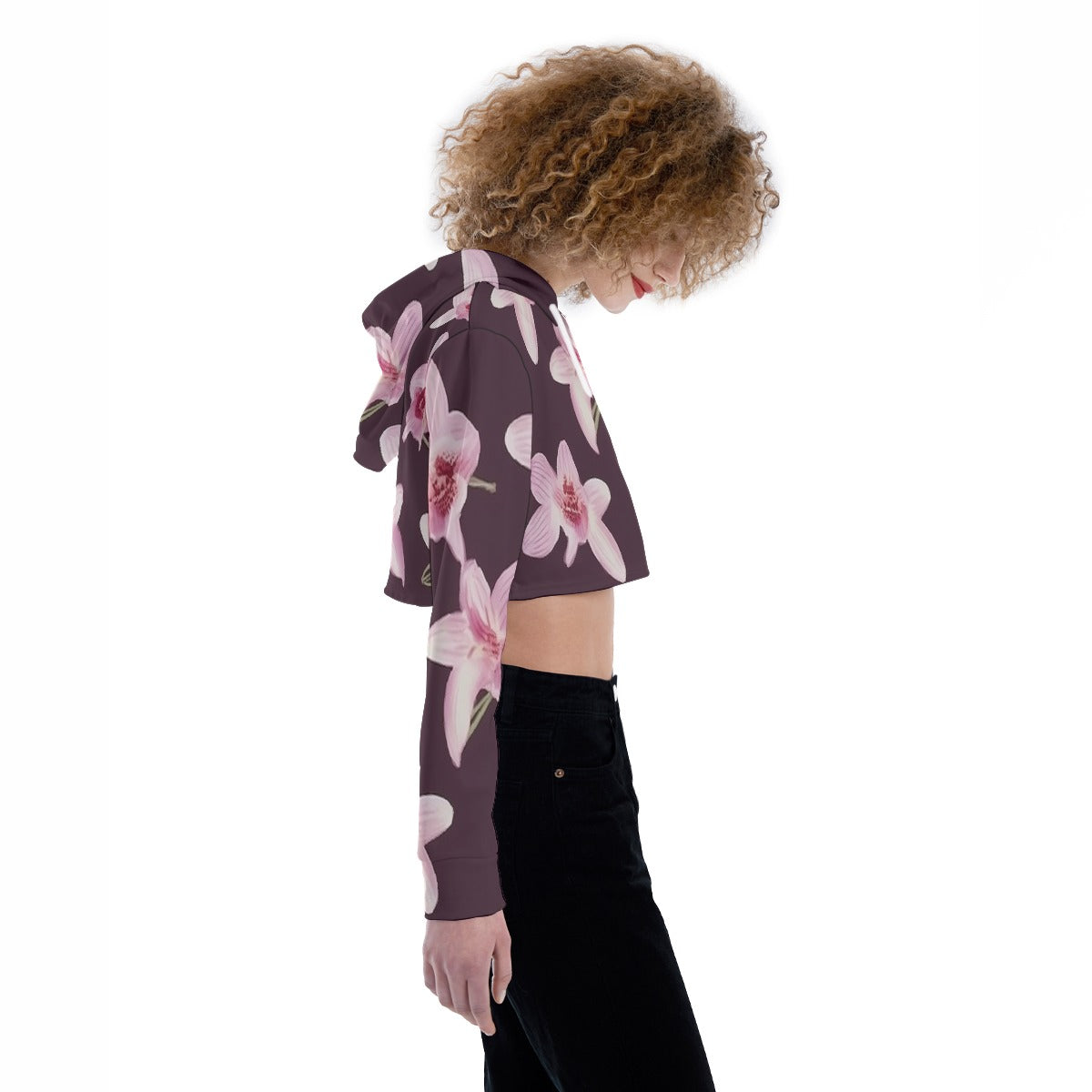 All-Over Print Women's Crop Top Hoodie