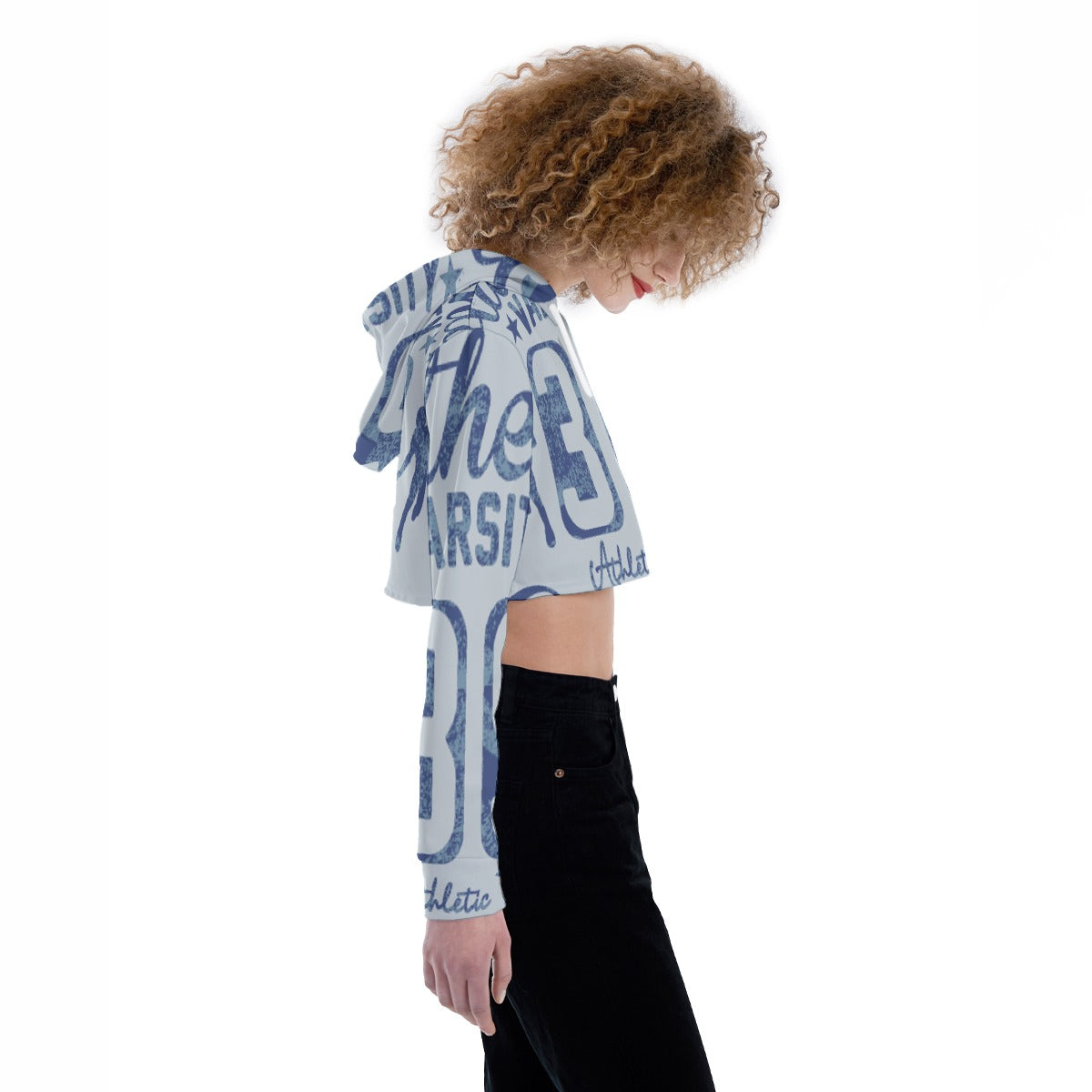 All-Over Print Women's Crop Top Hoodie