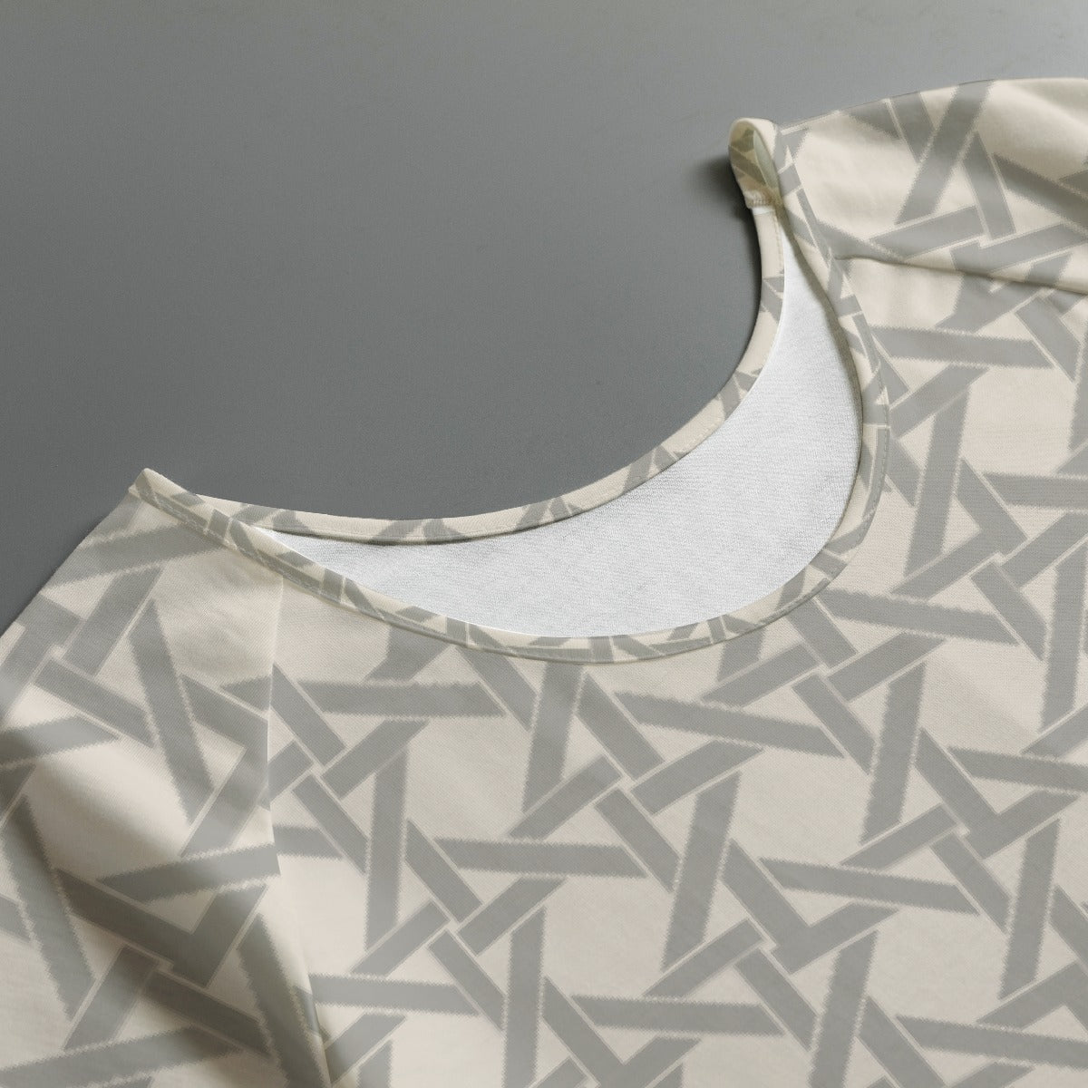 All-Over Print Women's Round Neck T-shirt With Raglan Sleeve