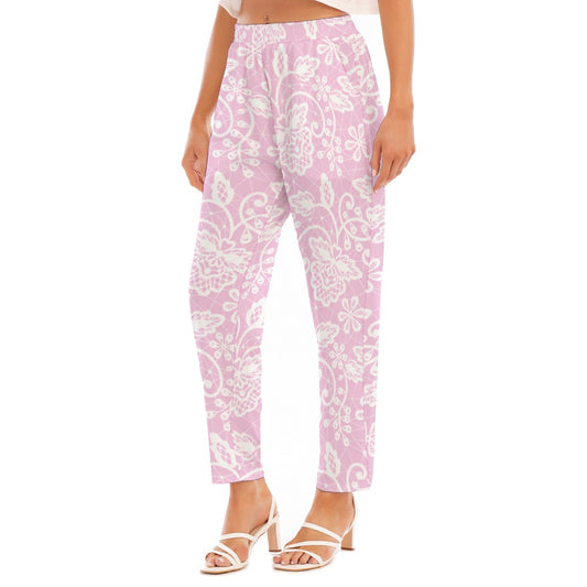 All-Over Print Women's Loose Straight-leg Pants