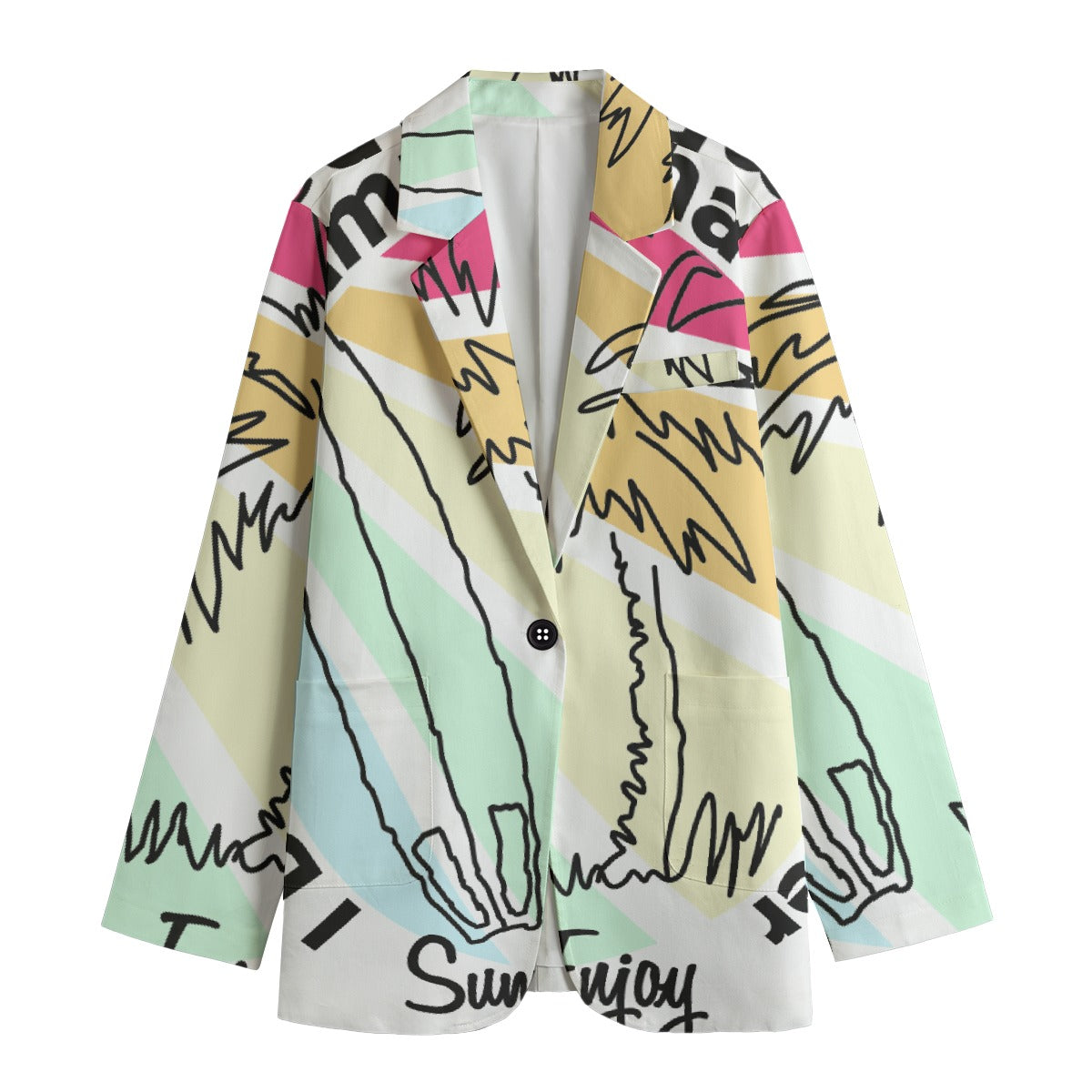 All-Over Print Women's Leisure Blazer