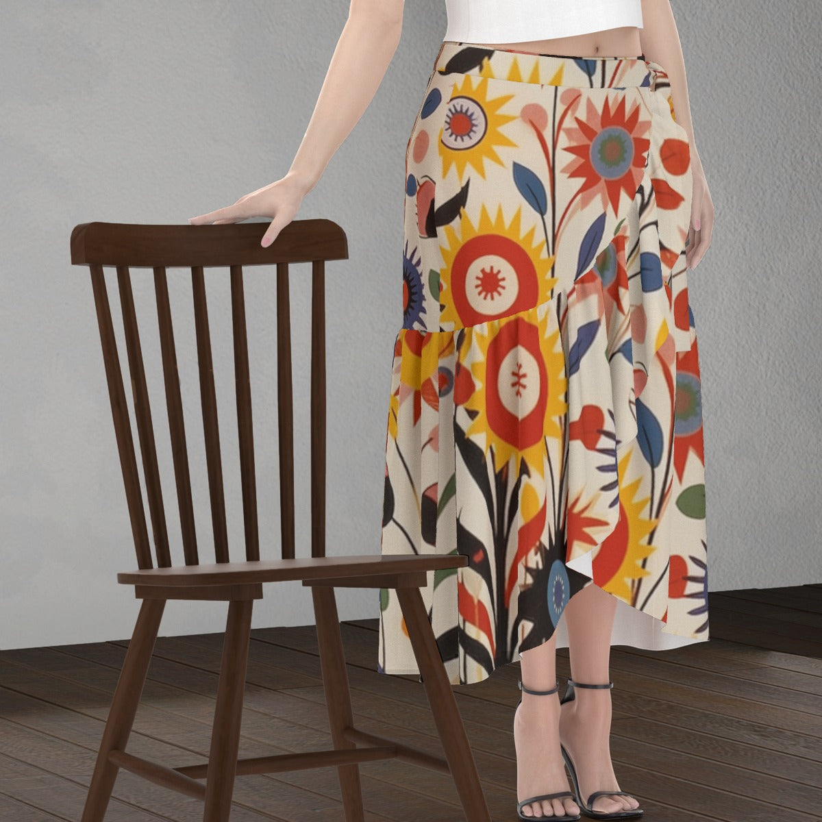 All-Over Print Women's Wrap Skirt