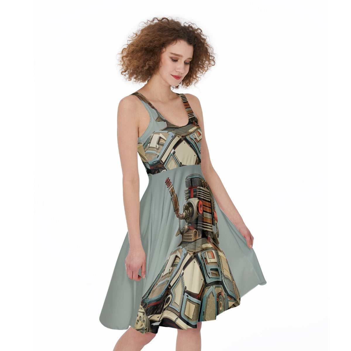 All-Over Print Women's Sleeveless Dress