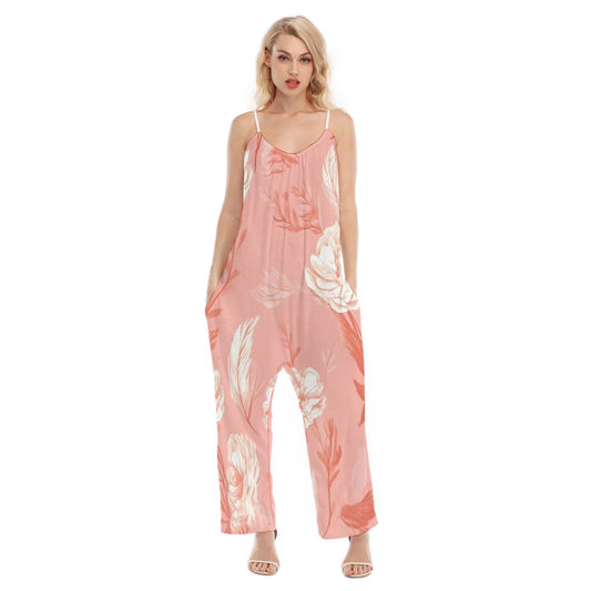 All-Over Print Women's Loose Cami Jumpsuit