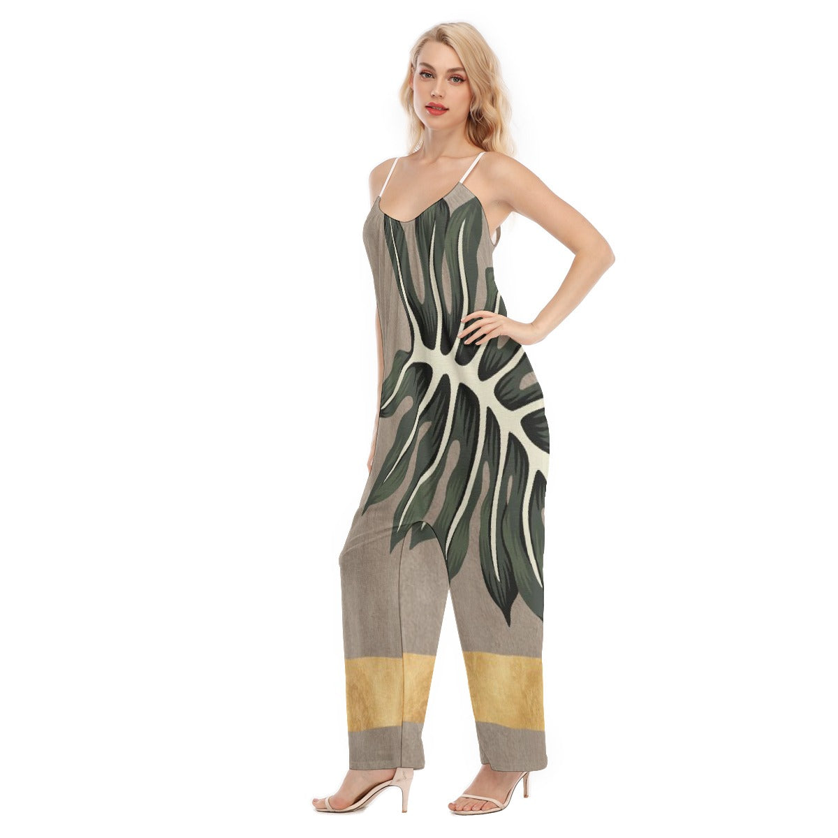 All-Over Print Women's Loose Cami Jumpsuit