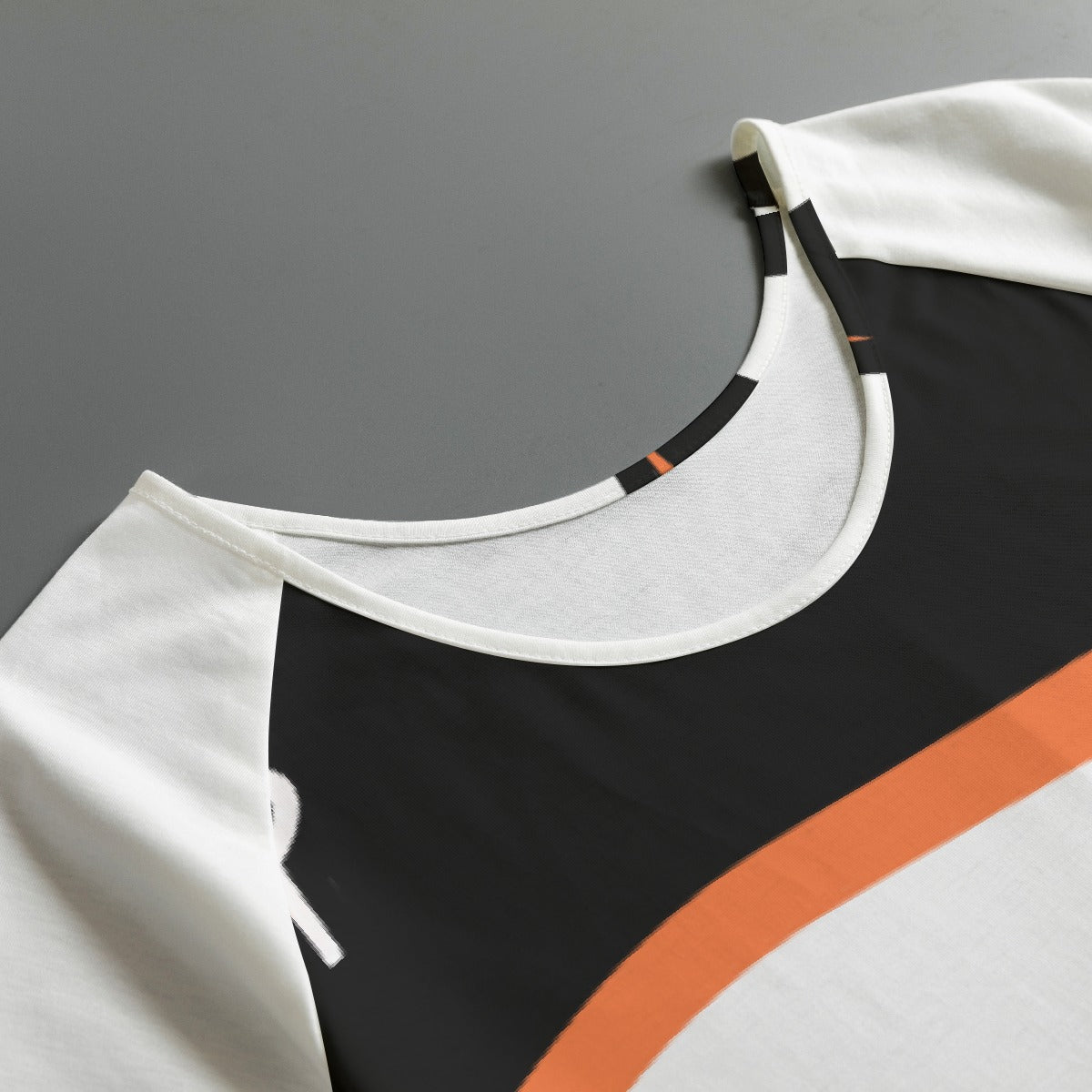 All-Over Print Women's Round Neck T-shirt With Raglan Sleeve
