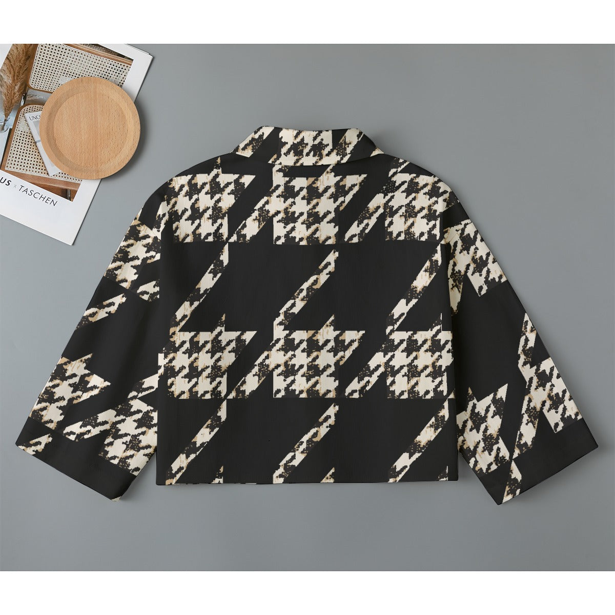 All-Over Print Women's Cropped Jacket | 245GSM Cotton