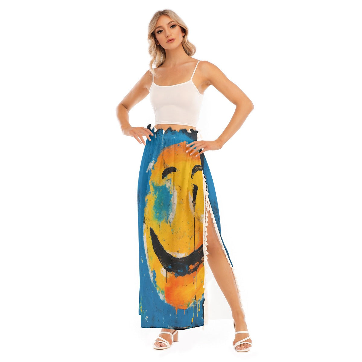 All-Over Print Women's Side Split Skirt
