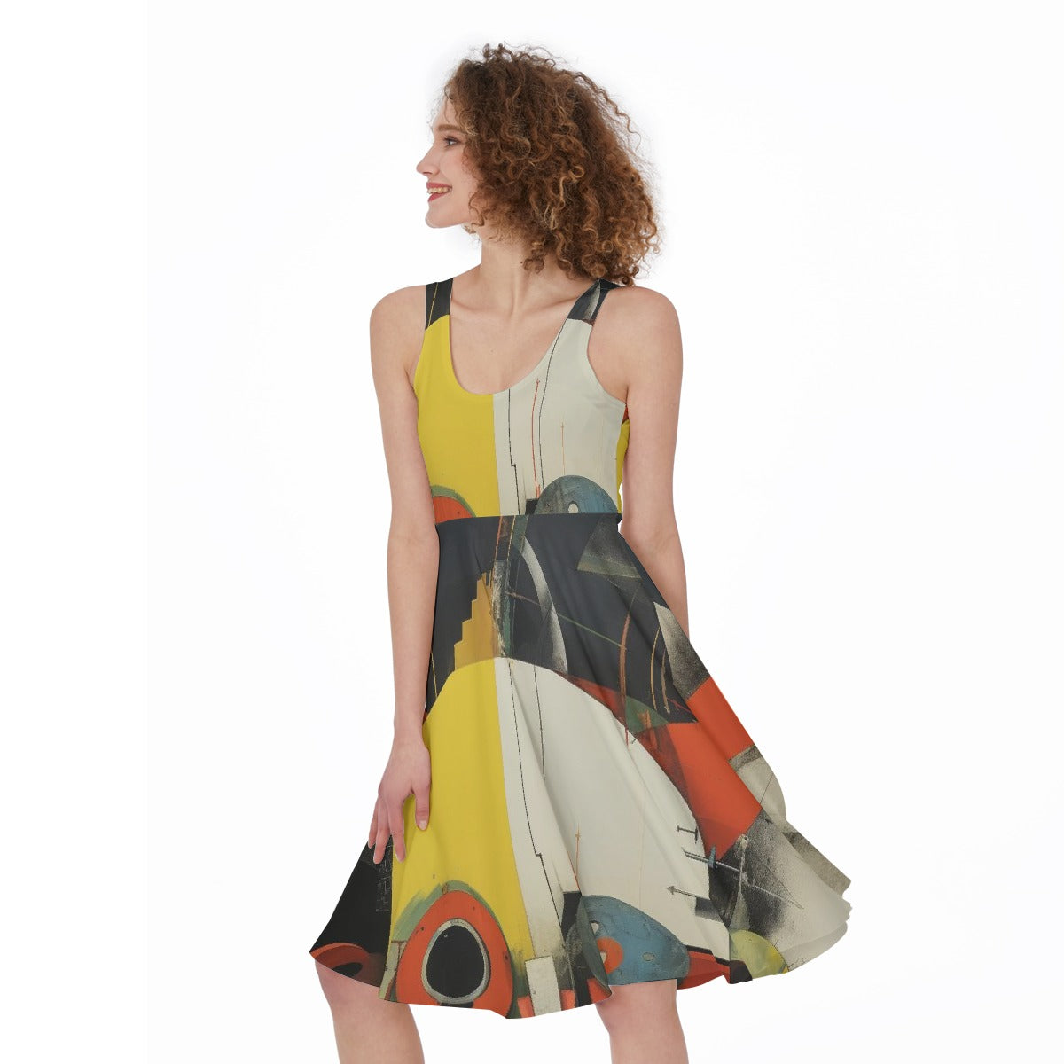 All-Over Print Women's Sleeveless Dress