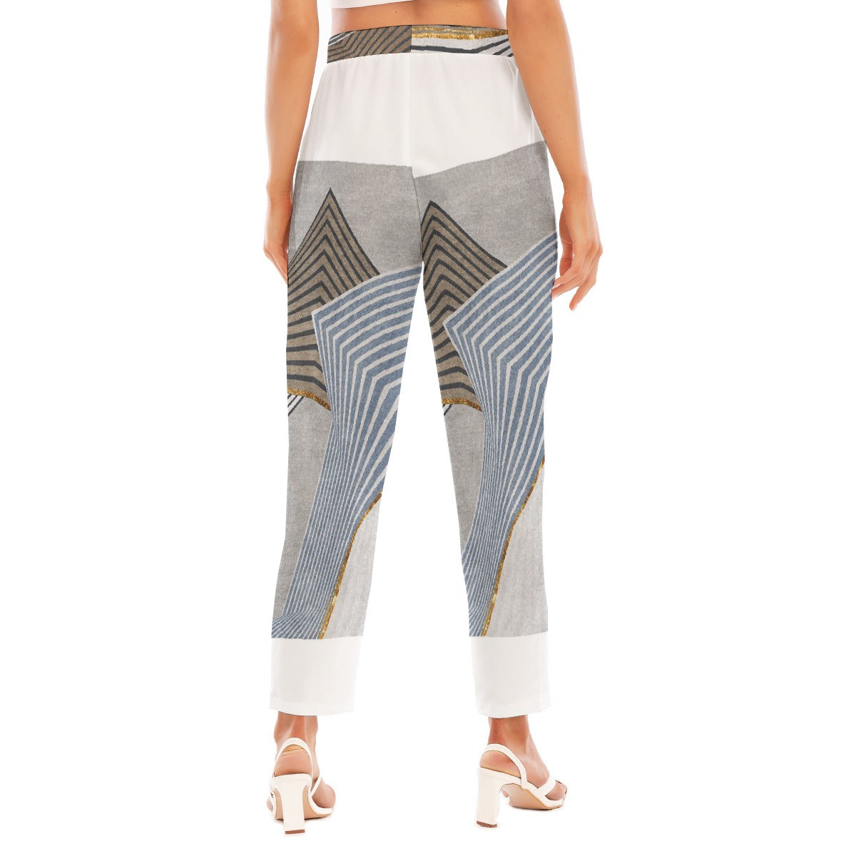 All-Over Print Women's Loose Straight-leg Pants