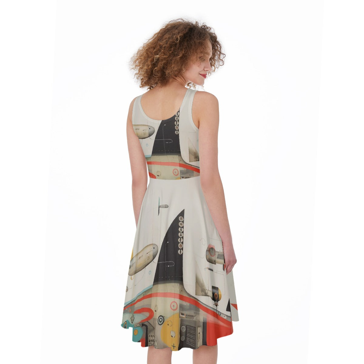 All-Over Print Women's Sleeveless Dress