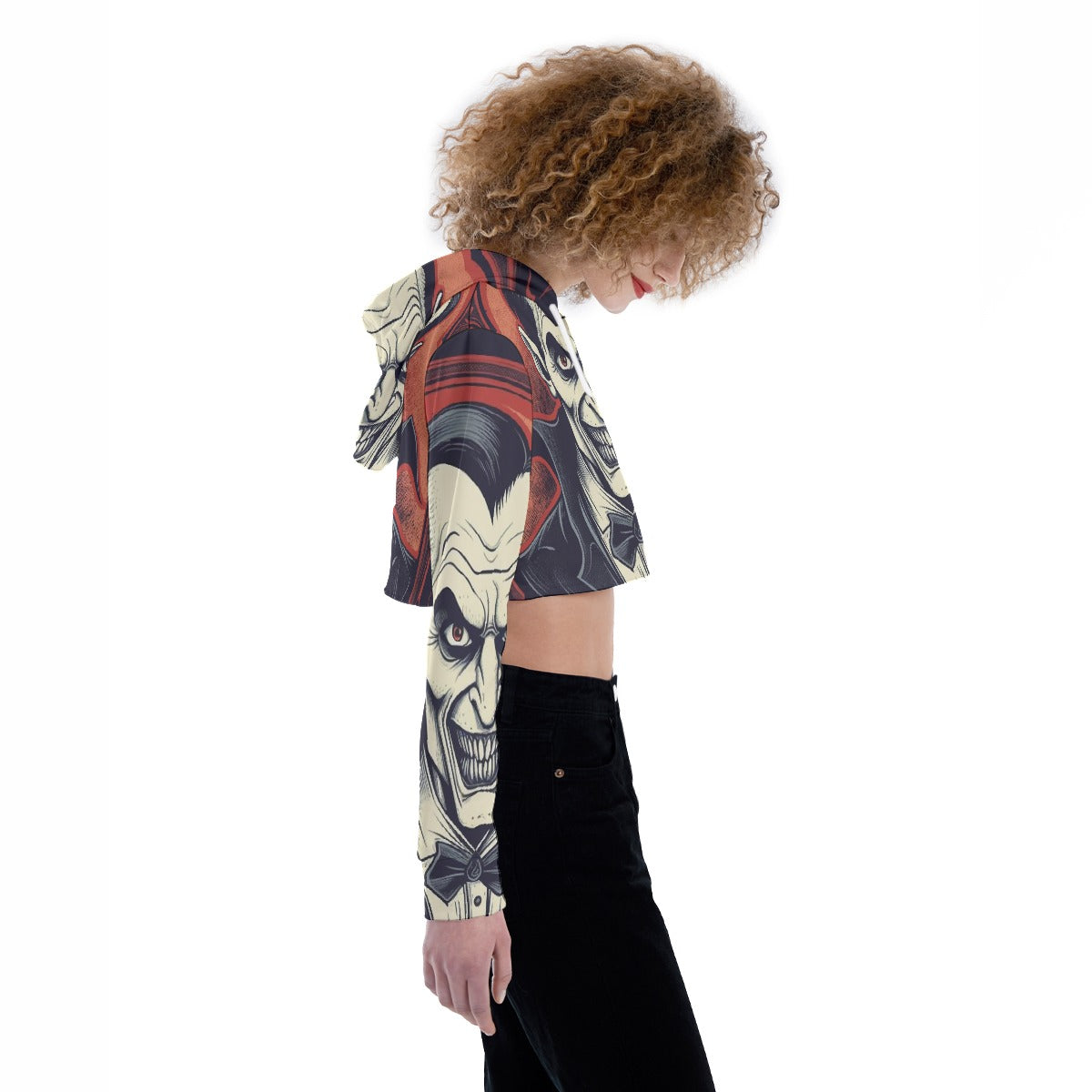 All-Over Print Women's Crop Top Hoodie