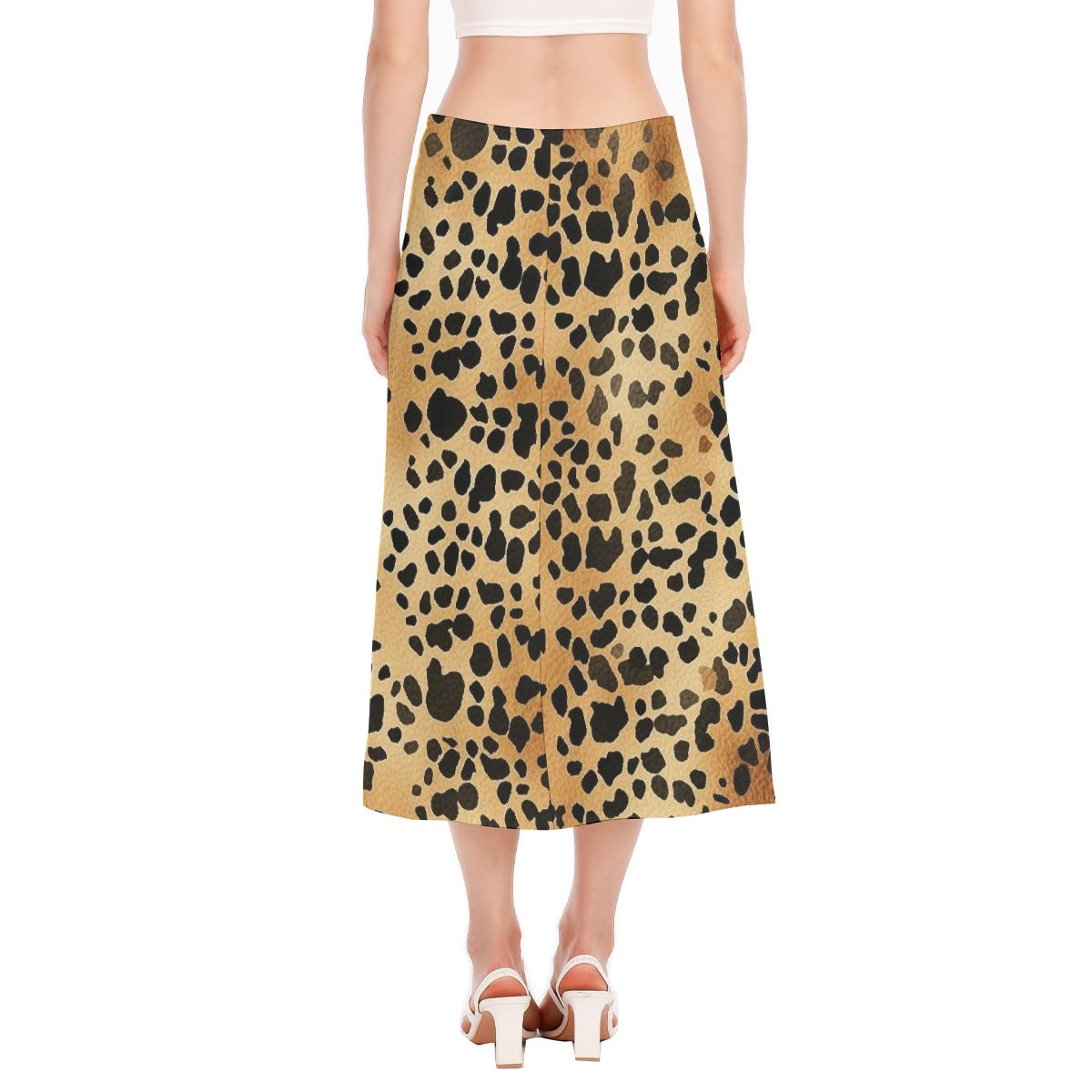 All-Over Print Women's High Slit Long Skirt