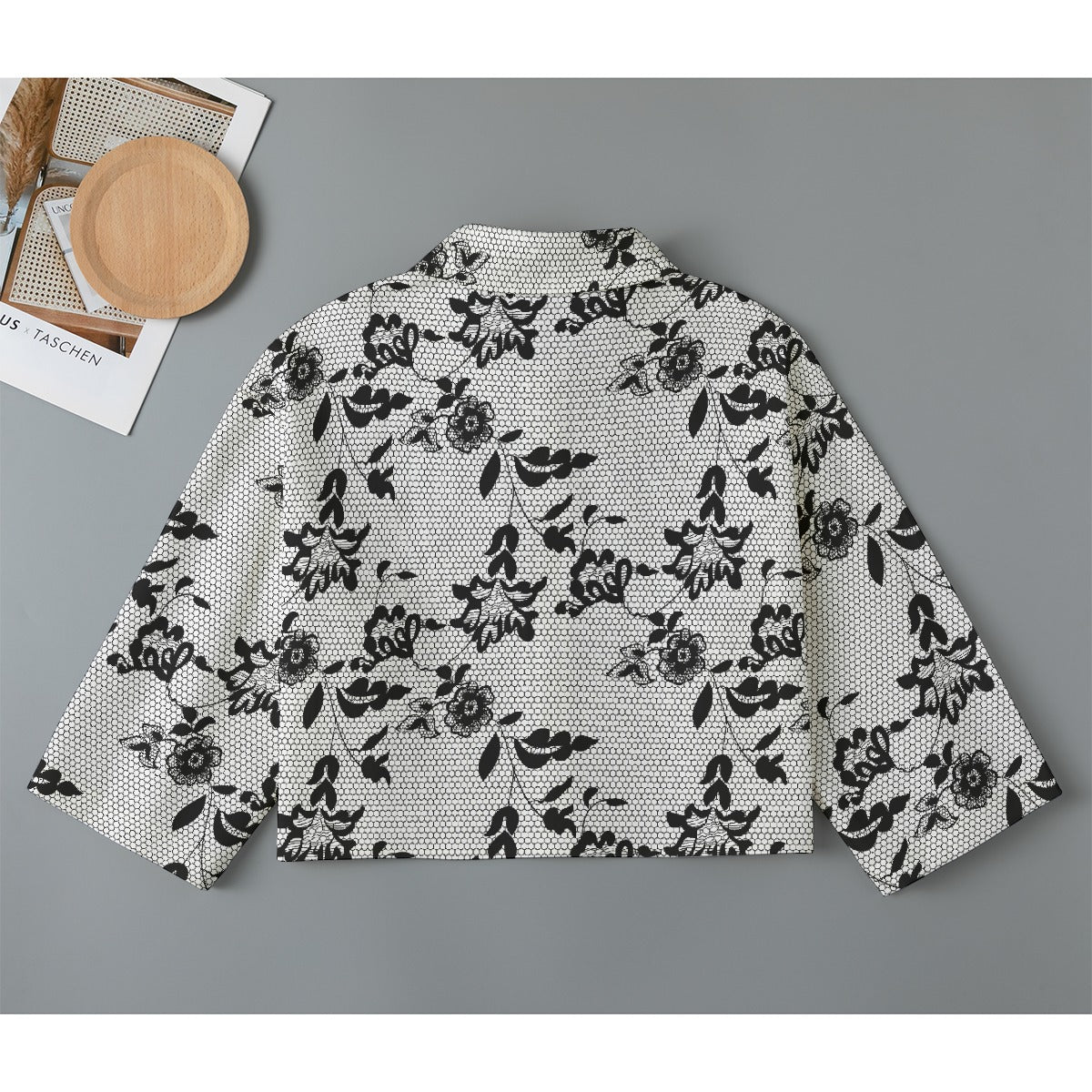 All-Over Print Women's Cropped Jacket | 245GSM Cotton