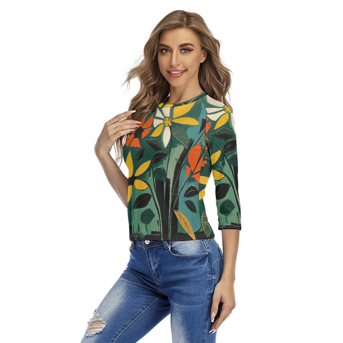 All-Over Print Women's Raglan Sleeves T-shirts