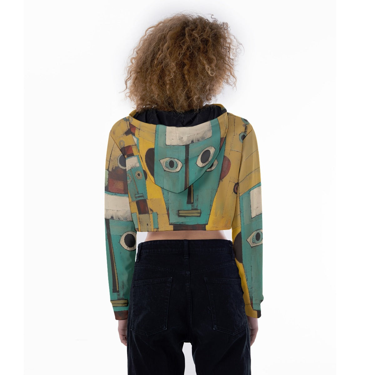 All-Over Print Women's Crop Top Hoodie