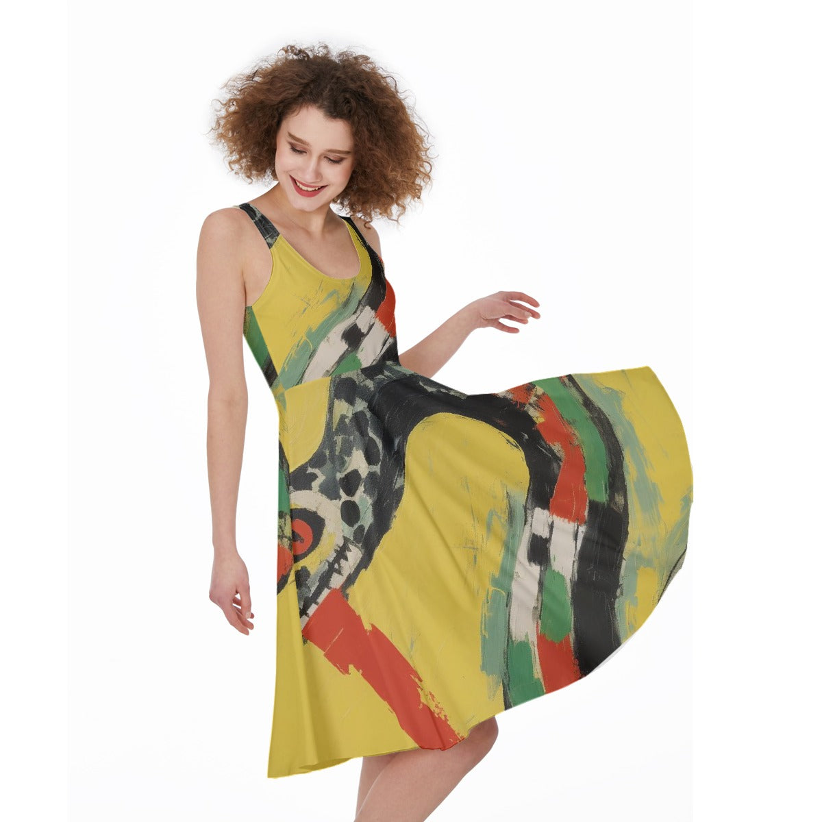 All-Over Print Women's Sleeveless Dress