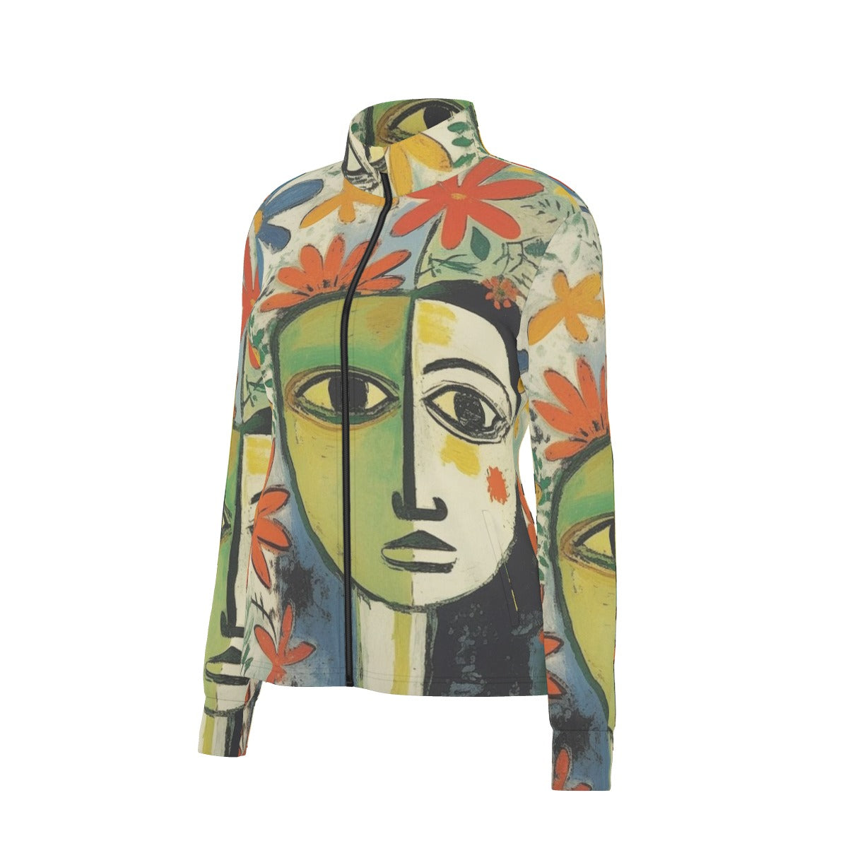 All-Over Print Women's Long Sleeve Thumbhole Jacket
