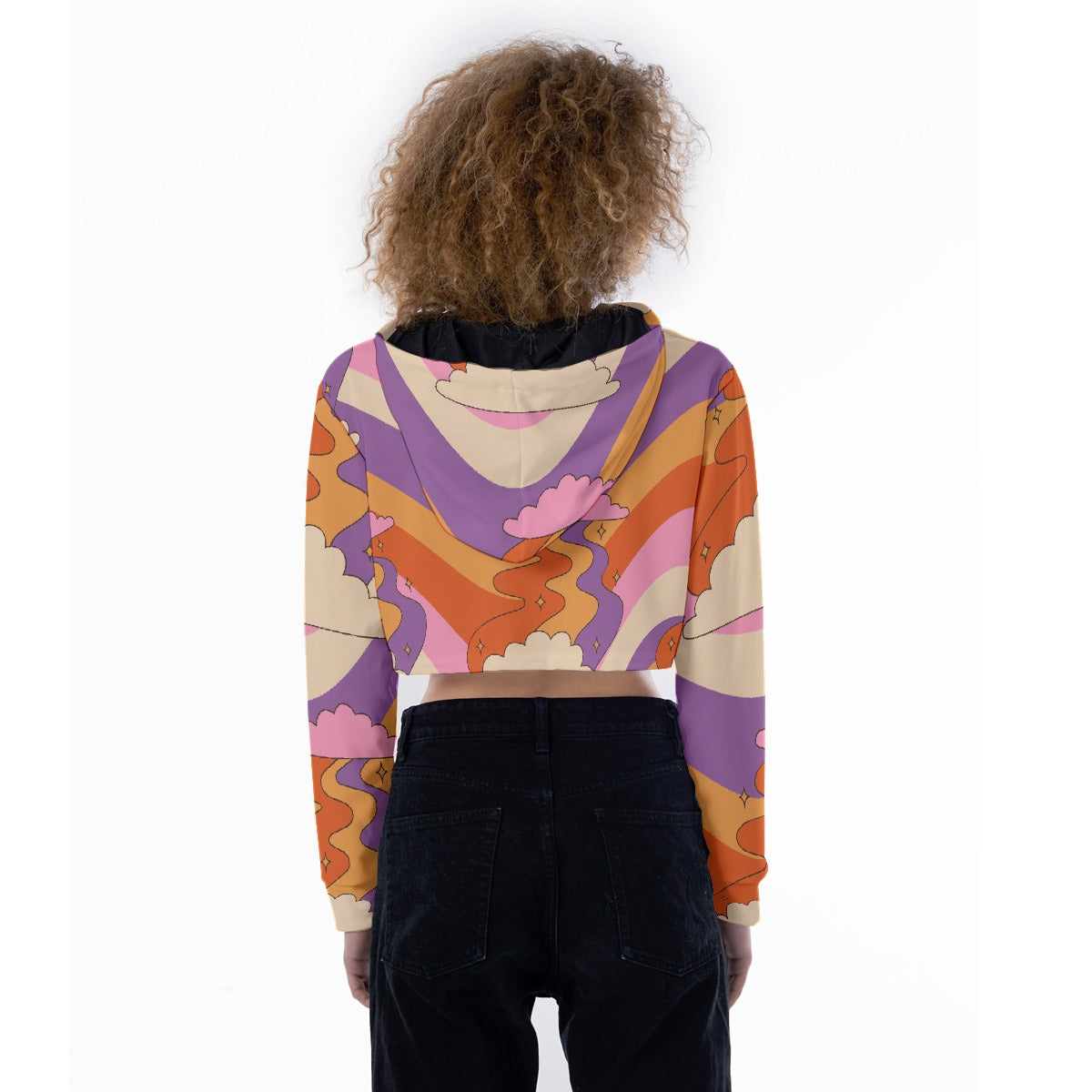 All-Over Print Women's Crop Top Hoodie