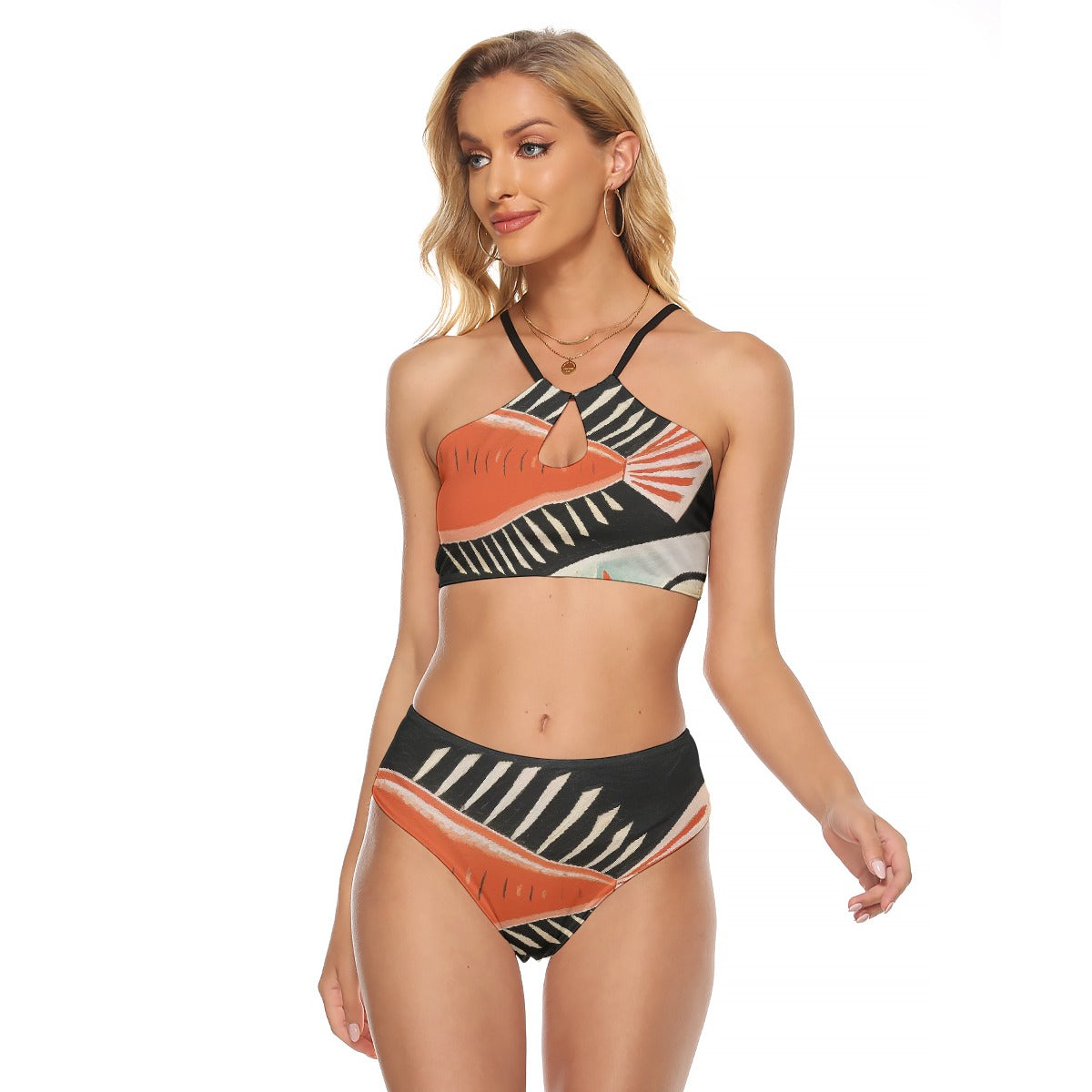 All-Over Print Women's Cami Keyhole One-piece Swimsuit