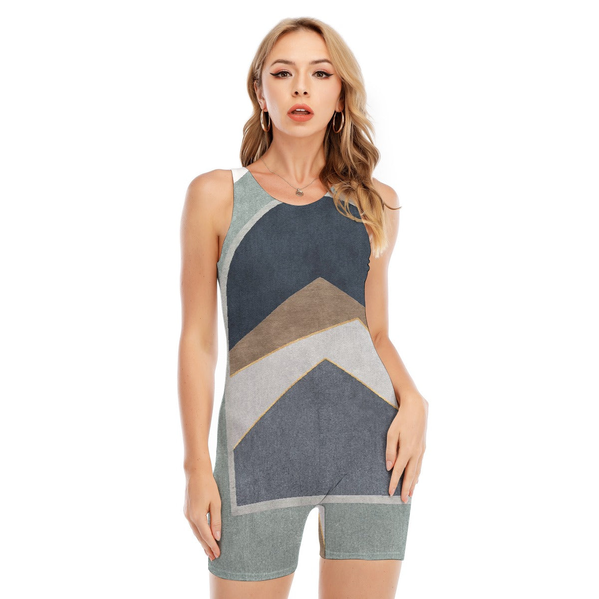 All-Over Print Women's Sleeveless One-piece Swimsuit