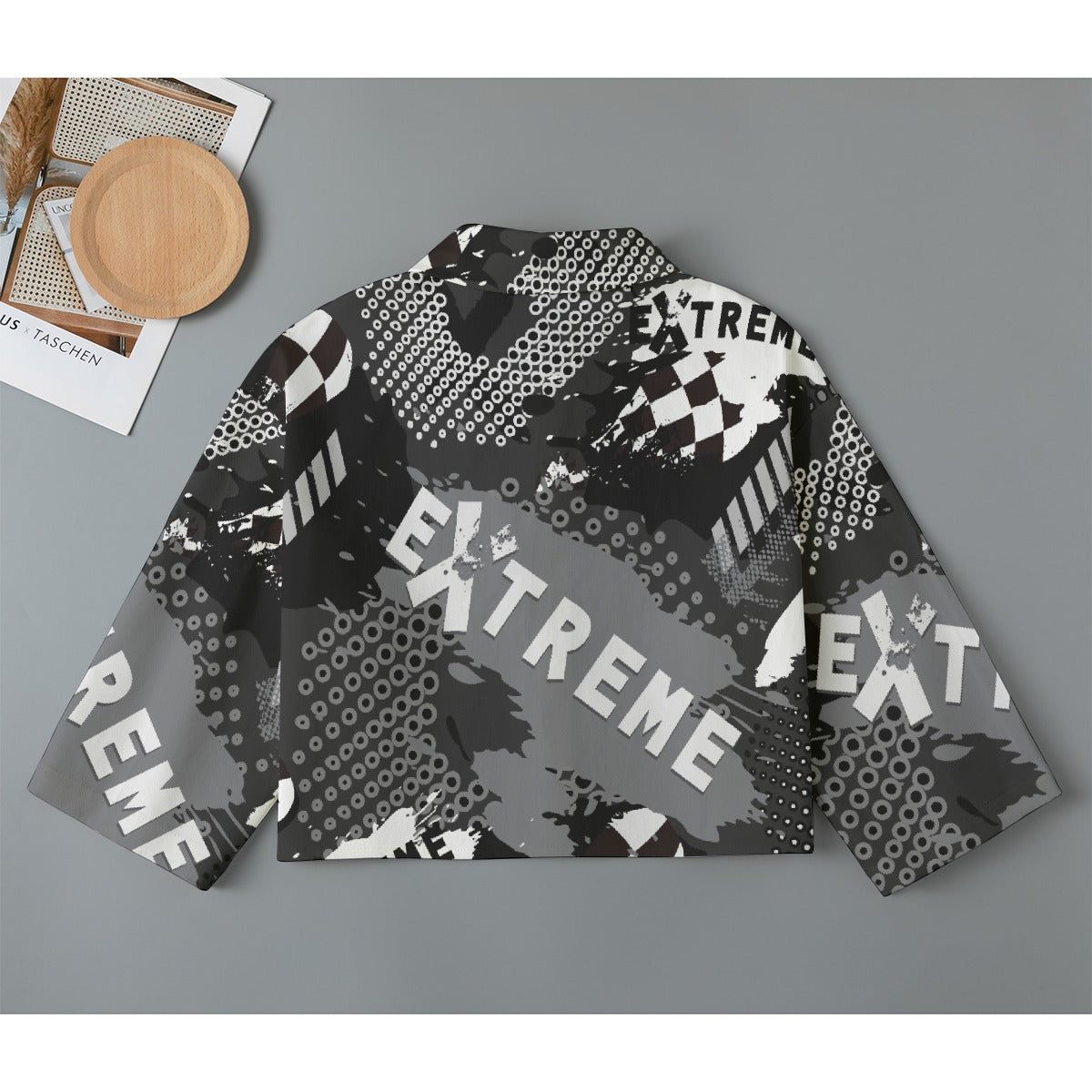 All-Over Print Women's Cropped Jacket | 245GSM Cotton