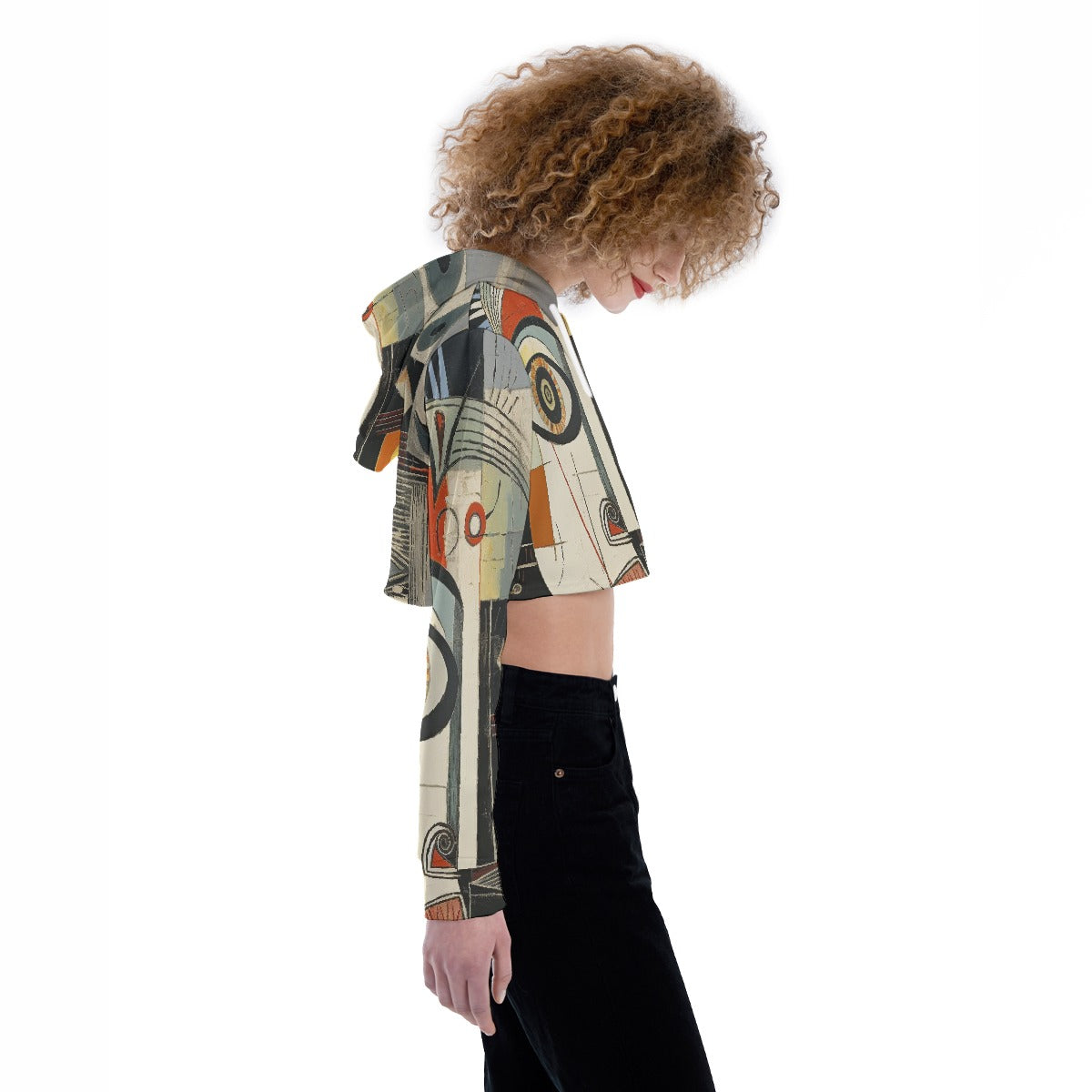 All-Over Print Women's Crop Top Hoodie