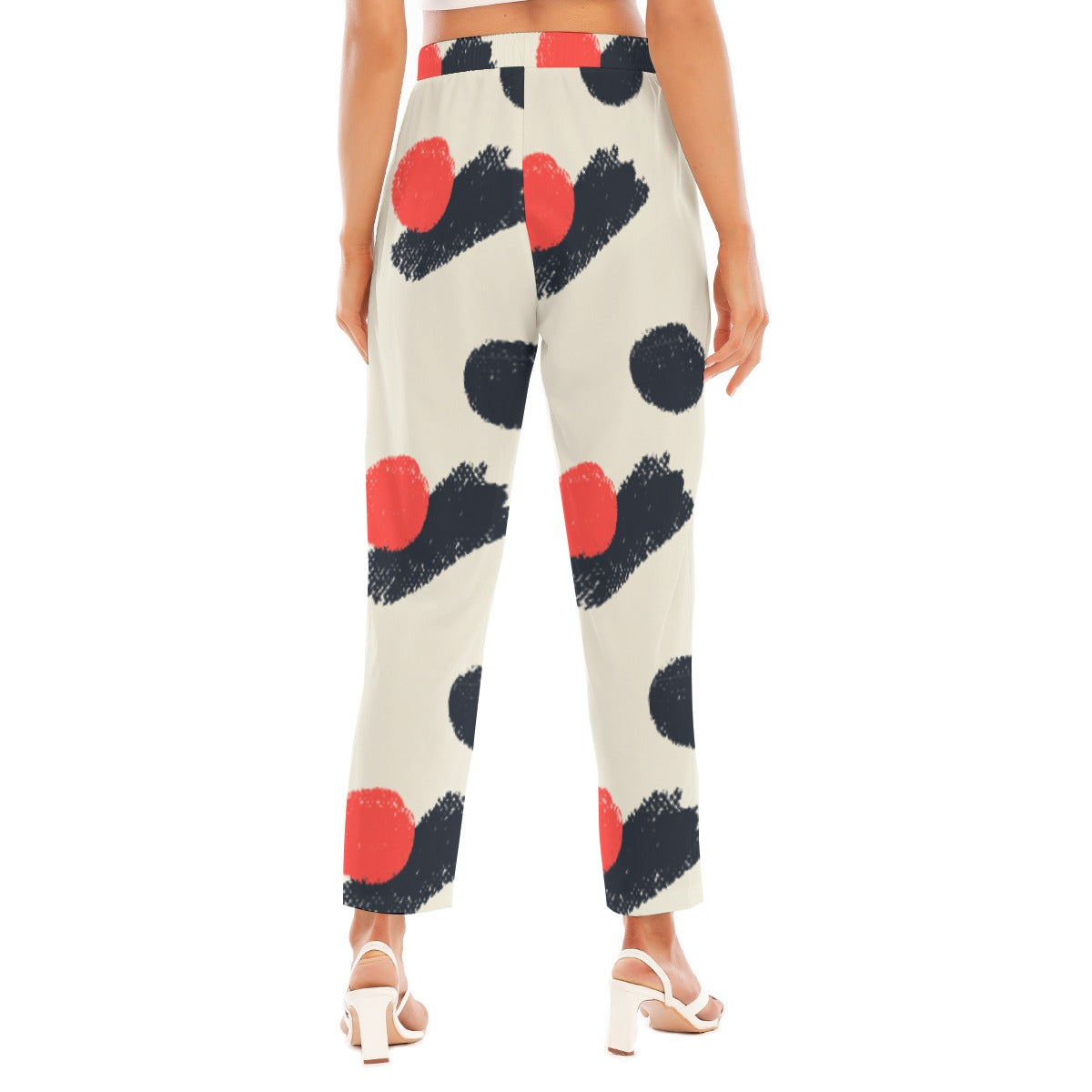 All-Over Print Women's Loose Straight-leg Pants