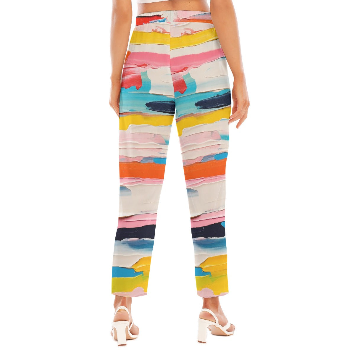All-Over Print Women's Loose Straight-leg Pants
